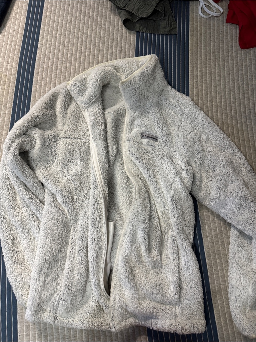 Columbia Cream Plush Full-Zip Fleece Jacket